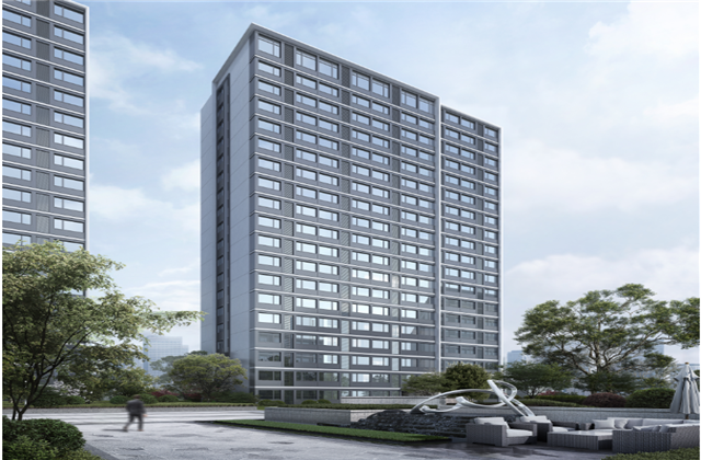 杭州市首座近零能耗住宅建筑临安创世大发宸锦学府主体结顶